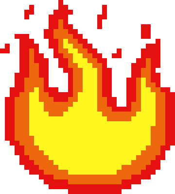 fire pixel art